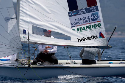 09 07 2023, Marseille (FRA), Paris 2024 Sailing Test Event, Race Day 1, 470