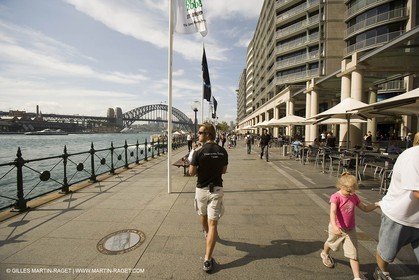 Sydney, Australia, Thomas Coville trimaran Sodebo building at Boat Speed