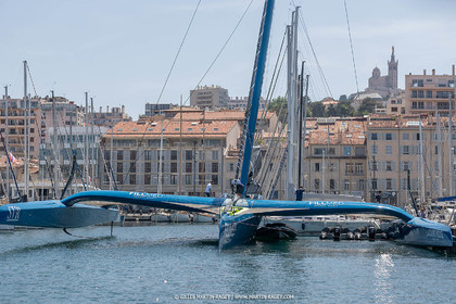 18 05 2022, Marseille (FRA), APremière navigation du trimaran Ultim SVR LAZARTIGUE à Marseille