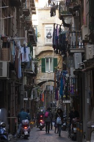 24 02 2012 - Naples (ITA) - 34th America's Cup - America's Cup World Series Naples 2012 - Naples Preview - Naples hisrtoric center streets