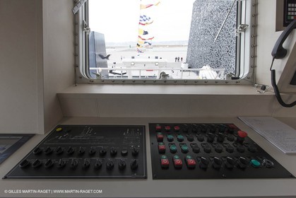 Al Azizi oficial launchat the Mucem museum - H2X boatyard - Oceanographic research ship - Marseille (FRA,13) - 27 05 2014