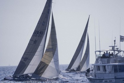Sailing, Yacht Racing, America's Cup XVI, Newport (USA,RI), 1983, Australia II Vs Liberty