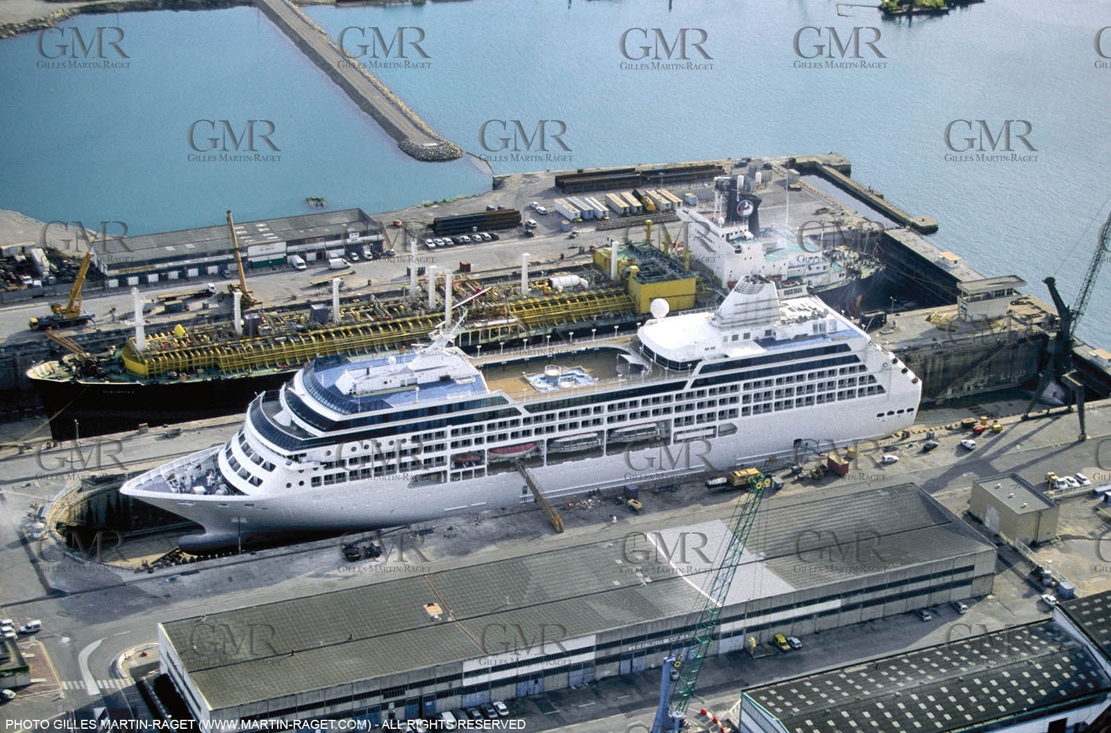 Marseille port, dry docks