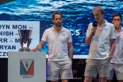 04 10 2024, Barcelona (ESP), 37th America's Cup, Louis Vuitton Cup Final, Race Day 7 , Prizegiving