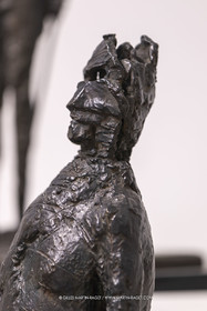 30 10 2023, Montpellier (FRA), oeuvre de Germaine Richier, Exposition Centre Pompidou - Musée Fabre 2023, Le Pentacle, Bronze patiné foncé, Edition HC1, Fondeur : C. Valsuani, Paris, 80 x 36 x 23 cm, Pinault Collection