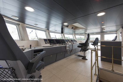 Al Azizi oficial launchat the Mucem museum - H2X boatyard - Oceanographic research ship - Marseille (FRA,13) - 27 05 2014