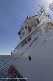 Al Azizi first sea trial - H2X boatyard - Oceanographjic research ship - La Ciotat (FRA,13) - 26 05 2014