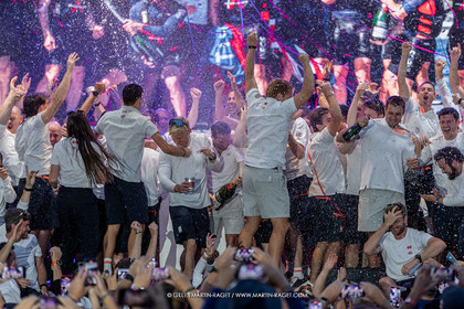 04 10 2024, Barcelona (ESP), 37th America's Cup, Louis Vuitton Cup Final, Race Day 7 , Prizegiving