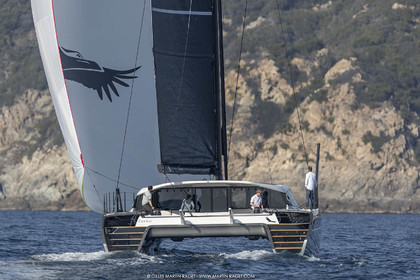 16 02 2019, Porquerolles (FRA,83), Gunboat 68 sail testing  3