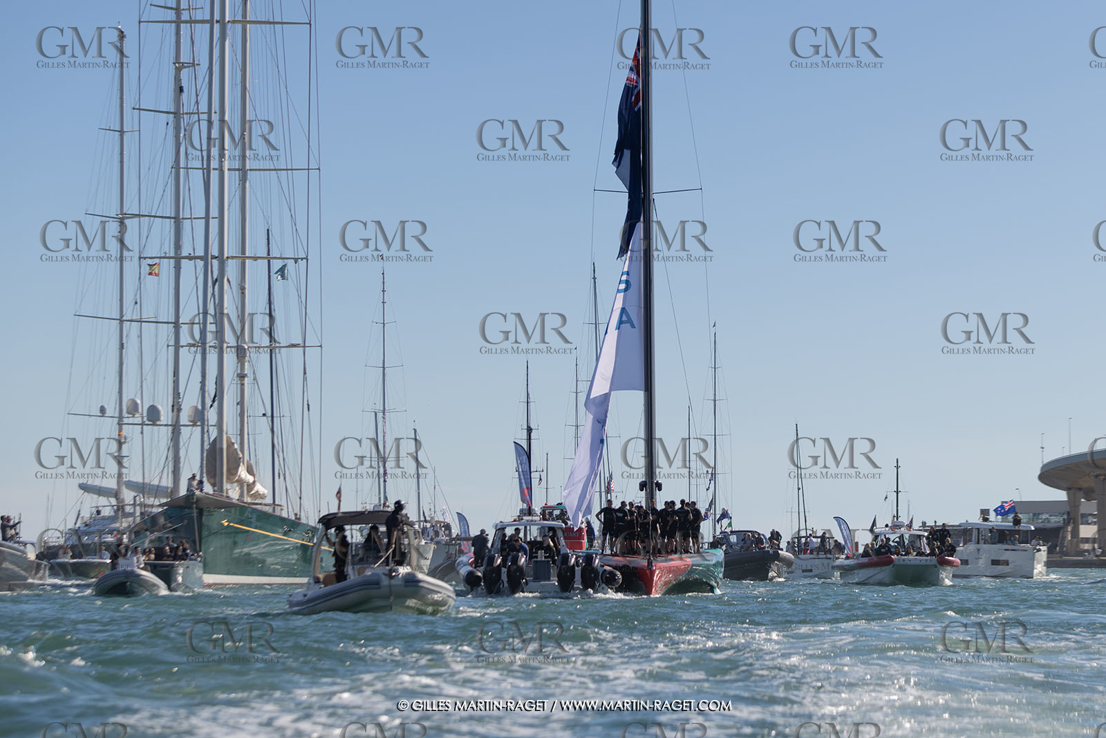 19 10 2024, Barcelona (ESP), Louis Vuitton 37th America's Cup, Final Match, Race Day 6