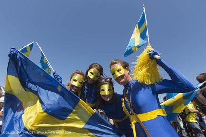 10 08 2013 - San Francisco (USA,CA) - 34th America's Cup - Louis Vuitton Cup - Semi-finals - Luna Rossa vs Artemis Racing - Race 4; Post Race at America's Cup Park