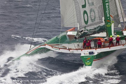 05 14 09 - Marseilles - Mediterranean Record - Groupama 3 - Franck Cammas - G Class - Start from Marseilles to Carthage (Tunisia)