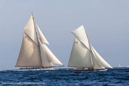 01 10 2006 - Saint Tropez (Fr) - Voiles de Saint Tropez 2006 - Arrivée de la Coupe du Yacht Club de France