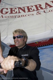 11 10 2007 - Bénodet (Fra, 29) - Monocoques IMOCA - Transat Jacques Vabre - A bord de GENERALI avec Yann Eliès et Sébastien Audigane