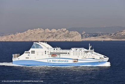 14 01 2012 - Marseille (FRA,13) - La Meridionale shipping company - the Piana off Marseille and the Calanques