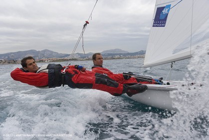 07 03 2008-Marseille (FRA, 13) Nicolas Charbonnier Olivier Bausset training