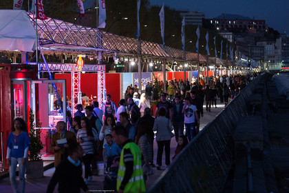 18 04 2013 - Napoli (ITA) - America's Cup World Series Naples 2013 - Race Day one - village at night