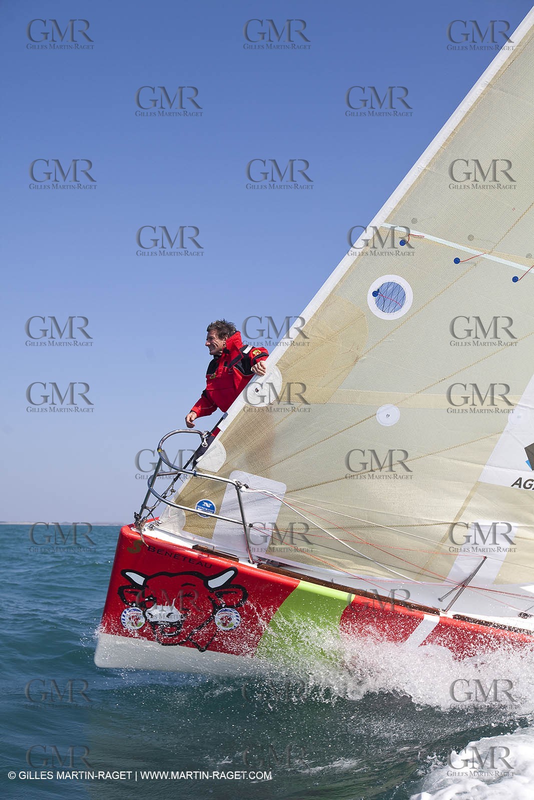 13 03 2010 -  La Grande Motte   Port Camargue (FRA) - Groupe Bel - Kito de Pavant   Sebastien Audigane training for Transat AG2R