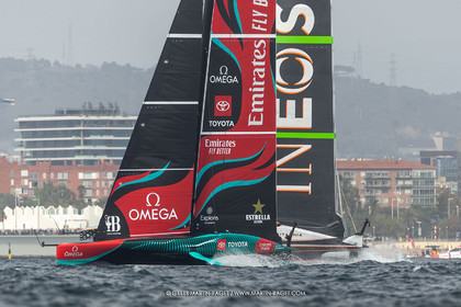 13 10 2024, Barcelona (ESP), Louis Vuitton 37th America's Cup, Final Match, Race Day 2, race 3