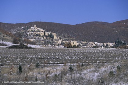 Provence under snow