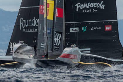 18 09 2024, Barcelona (ESP), 37th America's Cup, Deli-finale Louis Vuitotn Cup, Race Day 4