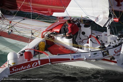 11 10 2008  -Lorient (FRA)  -  Multis Orma - Sodebo (Thomas Coville) - Route du Rhum 2006 training