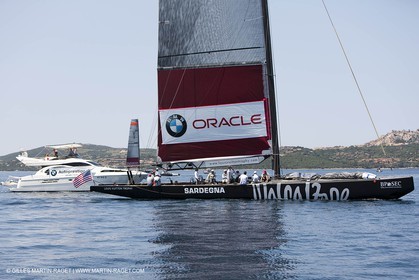 22 05 2010 - La Maddalena (ITA, Sardinia) Louis Vuitton Trophy - BMW ORACLE Racing - Racing Day 1 - No wind