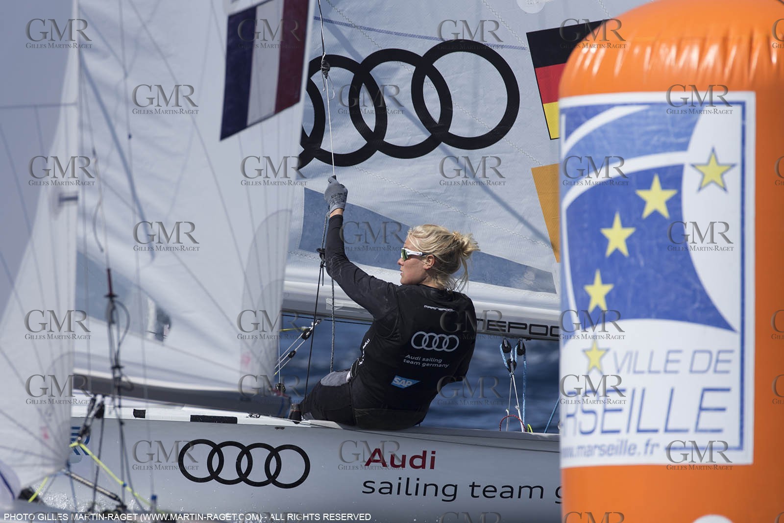 10 04 2015, Marseille (FRA), Yachting Club de la Pointe Rouge - Coupe Internationale de Printemps des 470, Day 3
