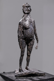 02 05 2023, Paris (FRA), oeuvre de Germaine Richier, Exposition Centre Pompidou 2023,  Le Pentacle, Bronze patiné foncé, Edition HC1, Fondeur : C. Valsuani, Paris, 80 x 36 x 23 cm, Pinault Collection