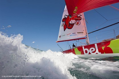 13 03 2010 - La Grande Motte   Port Camargue (FRA) - Groupe Bel - Entraînement Kito de Pavant   Sébastien Audigane en vue de la Transat AG2R 2010