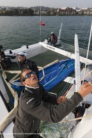 09 10 2010 - Morges (SUI) - L'Hydroptère.CH - 1st sail