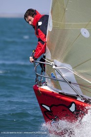 13 03 2010 - La Grande Motte   Port Camargue (FRA) - Groupe Bel - Entraînement Kito de Pavant   Sébastien Audigane en vue de la Transat AG2R 2010
