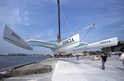 Trimaran Foncia 2 - Alain Gauthier - Construction - Chantier