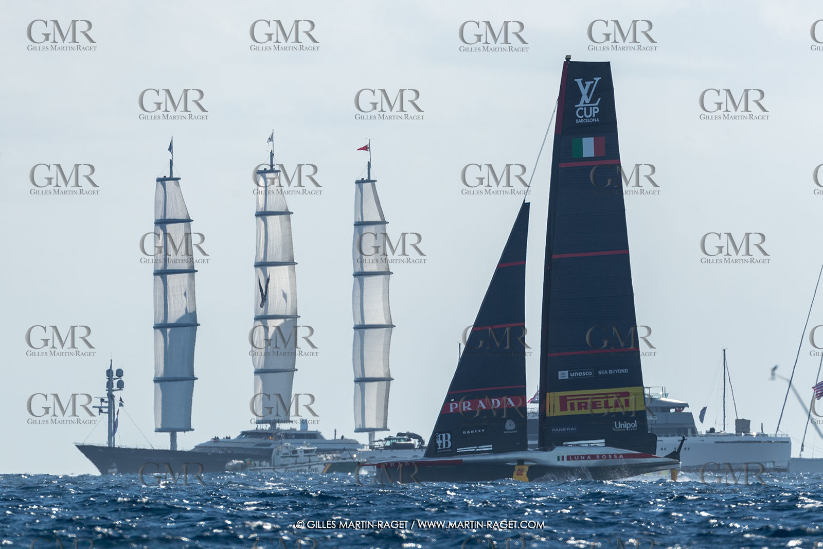 04 10 2024, Barcelona (ESP), 37th America's Cup, Louis Vuitton Cup Final, Race Day 7