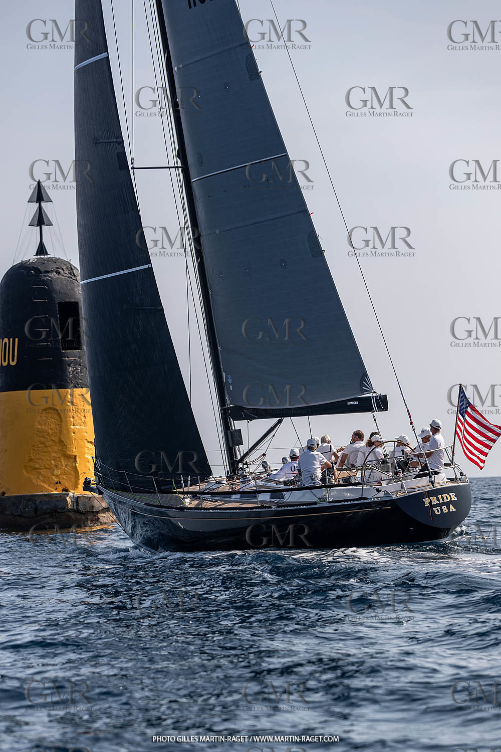 05 10 2023, Saint-Tropez (FRA,83), Les Voiles de Saint-Tropez 2023, Race Day 5, Défi Pride Vs Ikra