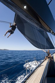 03 09 06 - Porto Cervo (Sardinia) - Maxi World Cup 2006 - A bord Wally 90 Tango