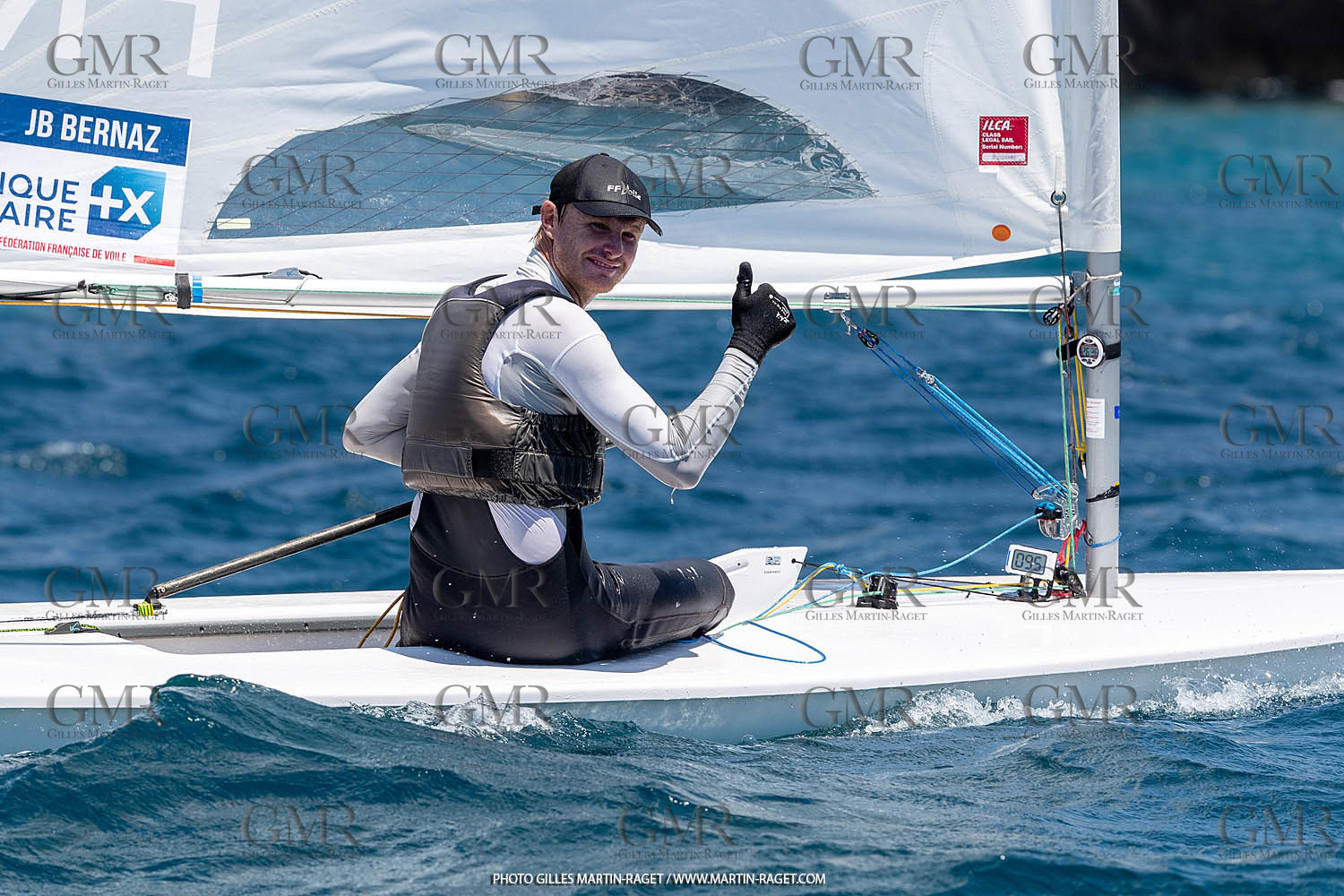 15 07 2023, Marseille (FRA), Paris 2024 Olympic Games Sailing Test Event, Day 6, Ilca 7 Medal race