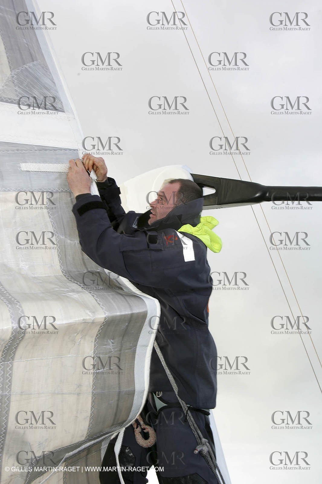 Orange II  - 2005 Jules Verne Trophy - Training in Bay of Biscay -Ronan Legoff-