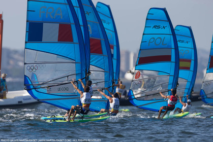 14 08 2016, Rio de Janeiro (BRA), 2016 Olympic Games, Sailing, RSX Men Medal race