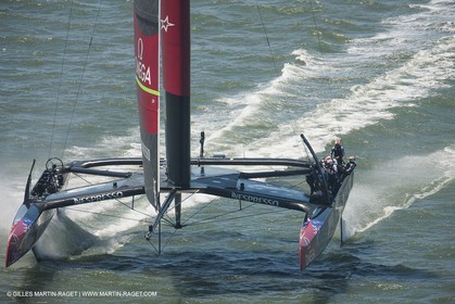 08 07 2013 - San Francisco (USA,CA) - 34th America's Cup - Louis Vuitton Cup - Round Roin - Race day 2 - Emirates Team New Zealand Vs Artemis (forfeit)