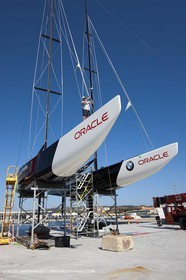 21 05 2010 - La Maddalena (ITA, Sardinia) Louis Vuitton Trophy - BMW ORACLE Racing - Maintenance Day