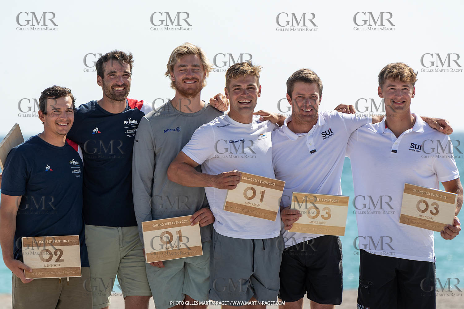 16 07 2023, Marseille, (FRA), Paris 2024 Olympic Games 2024 Sailing Test Event, Day 8, Medal race 49er Men