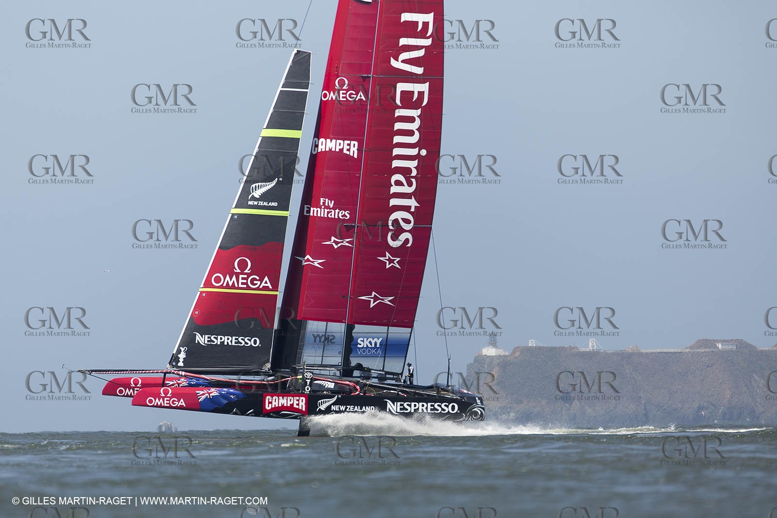 23 05 2013 - San Francisco (USA,CA) - 34th America's Cup - May Training, 3 AC72 in the bay for the first time