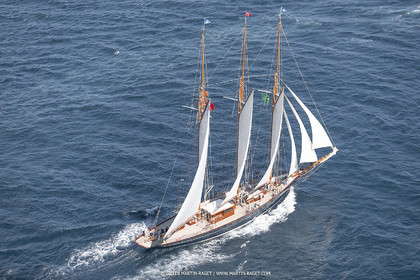 28 09 2022? Saint-Tropez,(FRA,83), Les Voiles de Saint-Tropez 2022 Régate N° 2 poup les modernes, navigation libre pour les grandes goélettes