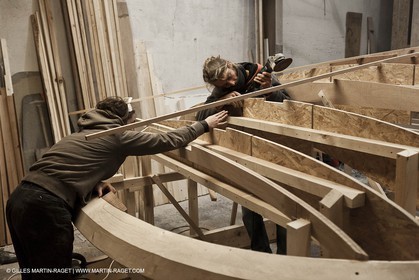 18 01 2012 - Marseille (FRA,13) - Construction d'Alcyon au chantier Carènes