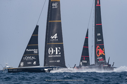 22 08 2024, Barcelona (ESP), Louis Vuitton 37th America's Cup, Louis Vuitton Preliminary Regatta, Race Day 1