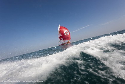 13 03 2010 - La Grande Motte   Port Camargue (FRA) - Groupe Bel - Entraînement Kito de Pavant   Sébastien Audigane en vue de la Transat AG2R 2010