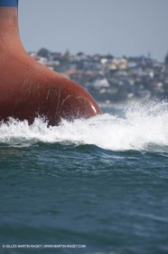 23 01 2009 - Auckland (NZL) - Louis Vuitton Pacific Series - BMW ORACLE Racing - Tuning up onboard Emirates Team New Zealand yacht