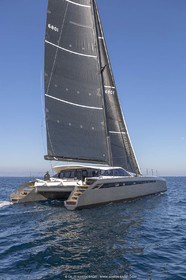 16 02 2019, Porquerolles (FRA,83), Gunboat 68 sail testing  3