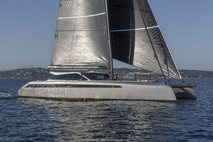 16 02 2019, Porquerolles (FRA,83), Gunboat 68 sail testing  3